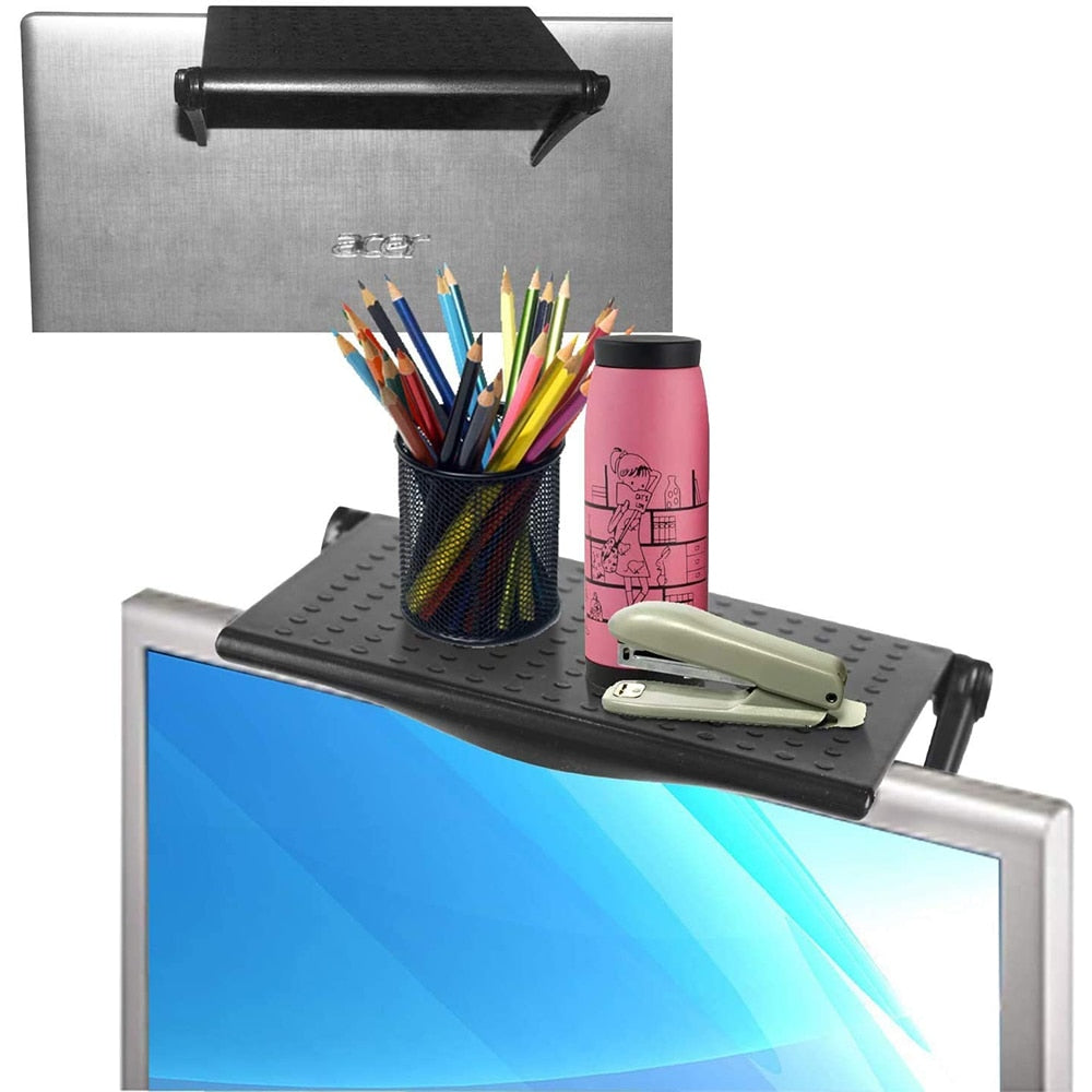 Monitor Shelf Organizer: Free Up Desk Space Above Screen