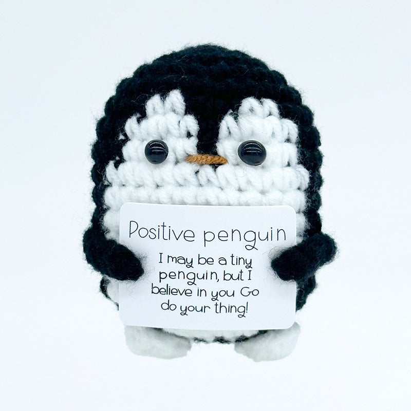 Handmade Knitted Gift Doll With Heartfelt Message