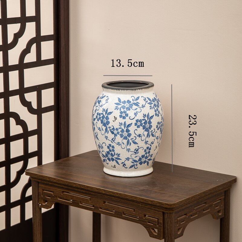 Blue And White Ceramic Vase For Timeless Vintage Style