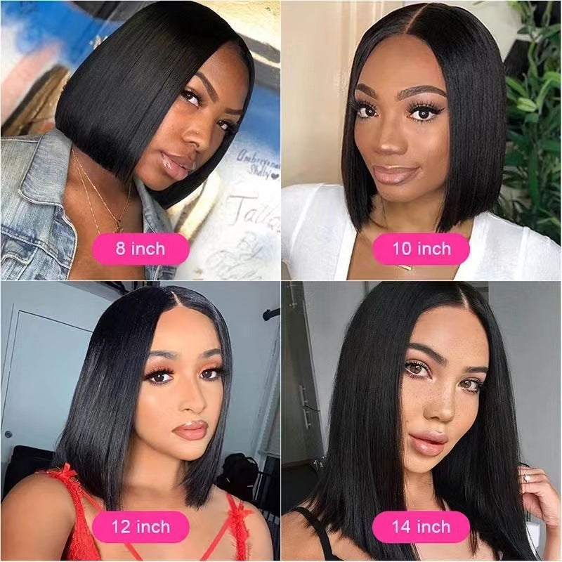 Lace-Front Bob Wig With Natural-Looking Pre-Plucked Hairline