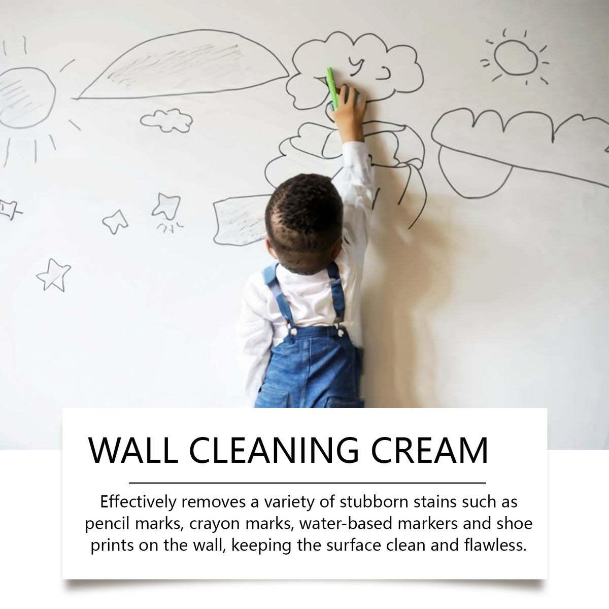 Wall Cleaning Cream for Marks, Stains & Brightening