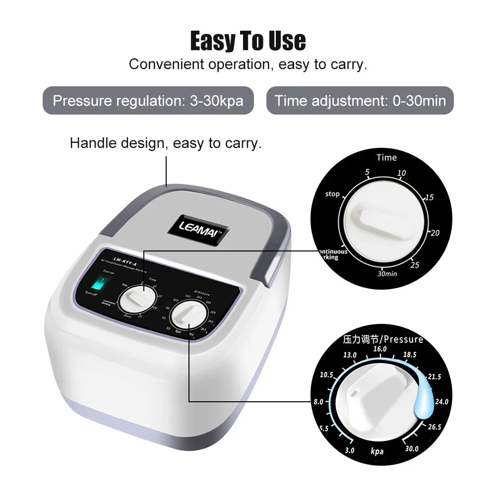 Air Compression Leg Massager for Tired Legs at Home
