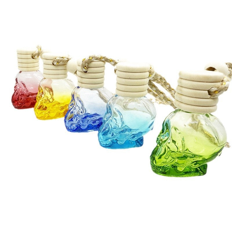 Skull Glass Car Air Freshener Bottle for Halloween