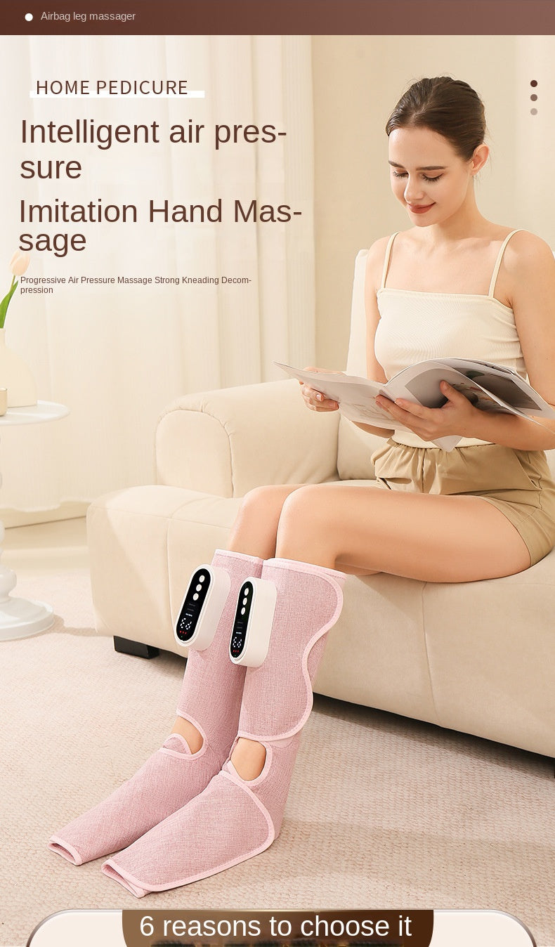 Heated Leg Massager with Air Compression & 360° Wrap