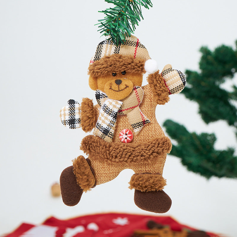 Christmas Fabric Ornaments for Cozy Rustic Tree Decor