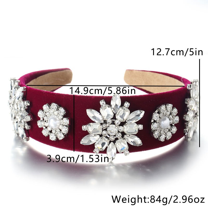 Velvet Pearl Headband for Effortless Occasion Glamour