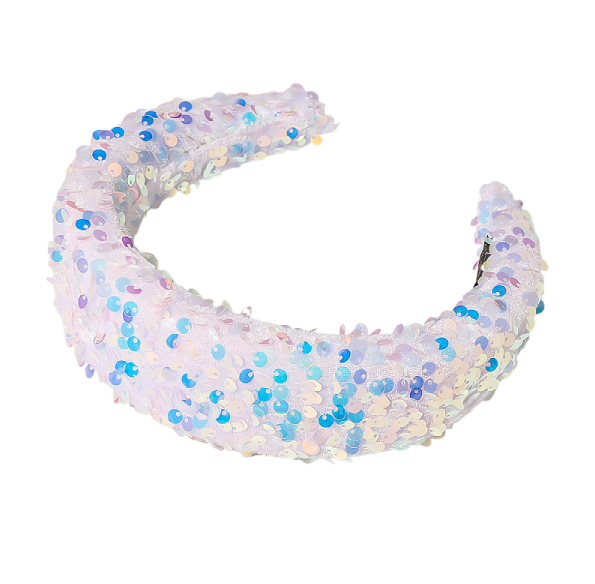 Wide Sequin Headband for Bold Party Style and Events