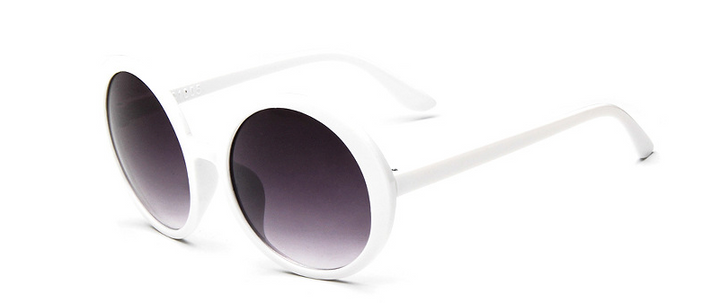 Vintage Round Sunglasses With Gradient-Tinted Lenses