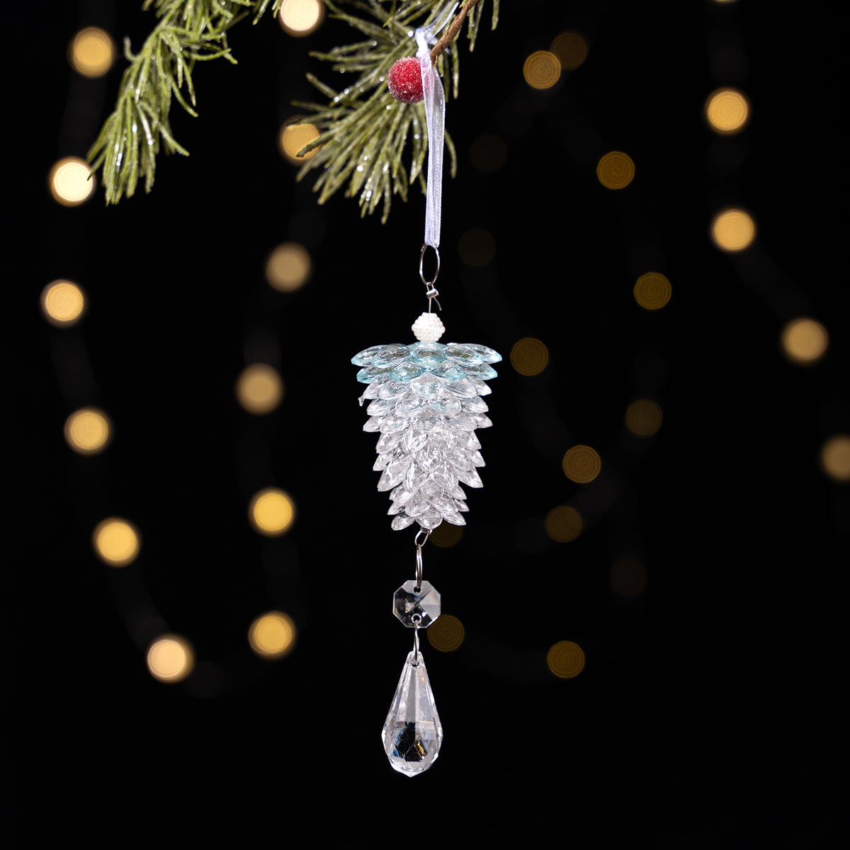 Acrylic Pinecone Ornaments for Sparkling Christmas Trees