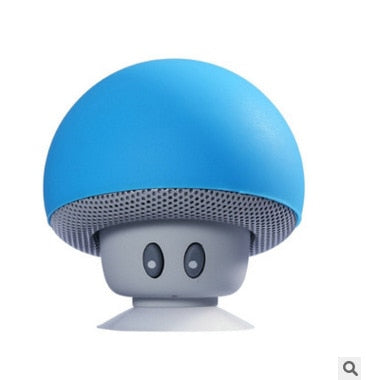 Cute Mushroom Bluetooth Speaker with Suction Cup Base