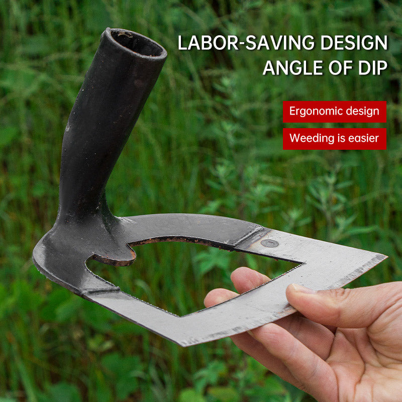 Weeding Hoe with Saw-Blade Steel Head for Vegetable Beds