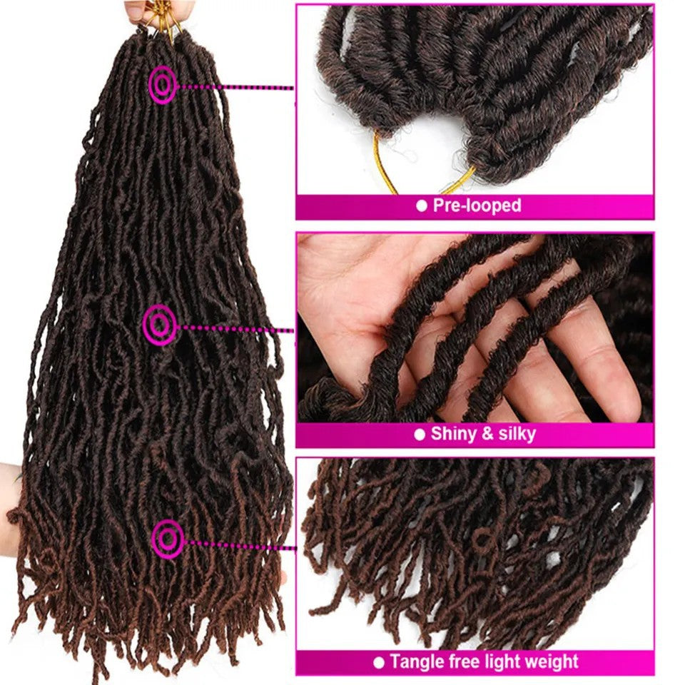 Pre-Looped Crochet Loc Hair for Fast, Tangle-Free Styles