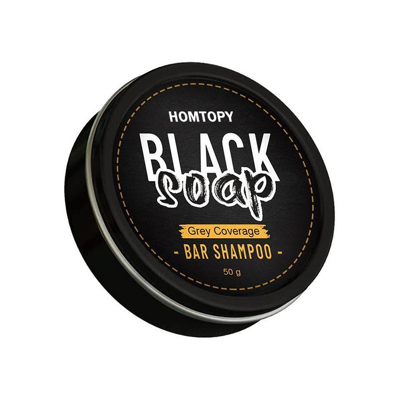 Men's Grey Coverage Bar Shampoo for Darker-Looking Hair