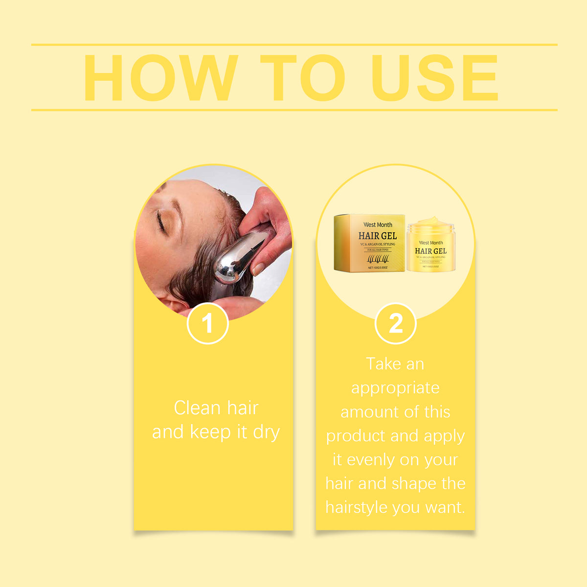 Hair Styling Gel for Smooth, Defined, Frizz-Free Curls