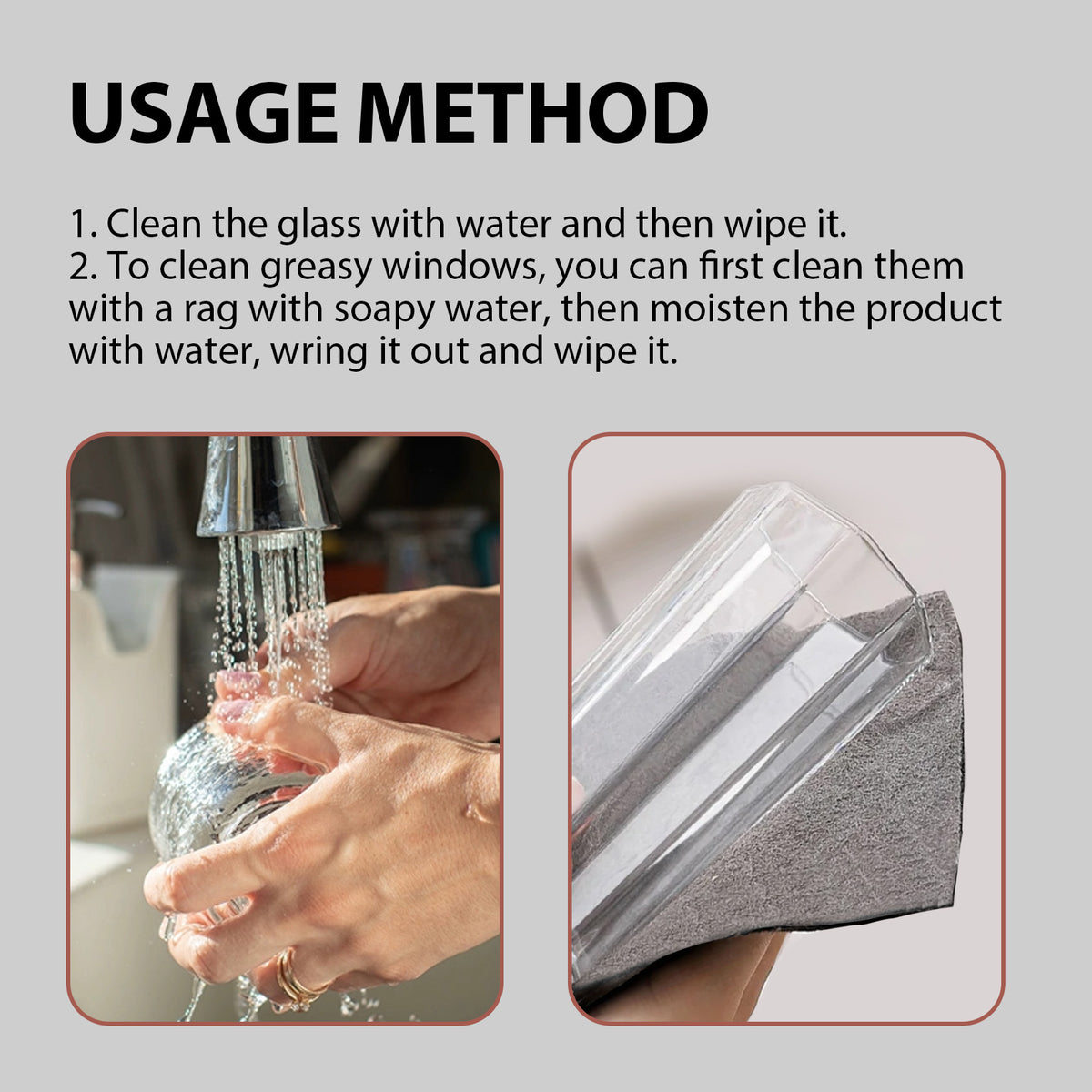 Microfiber Glass Cleaning Cloths For No-Lint Wipes