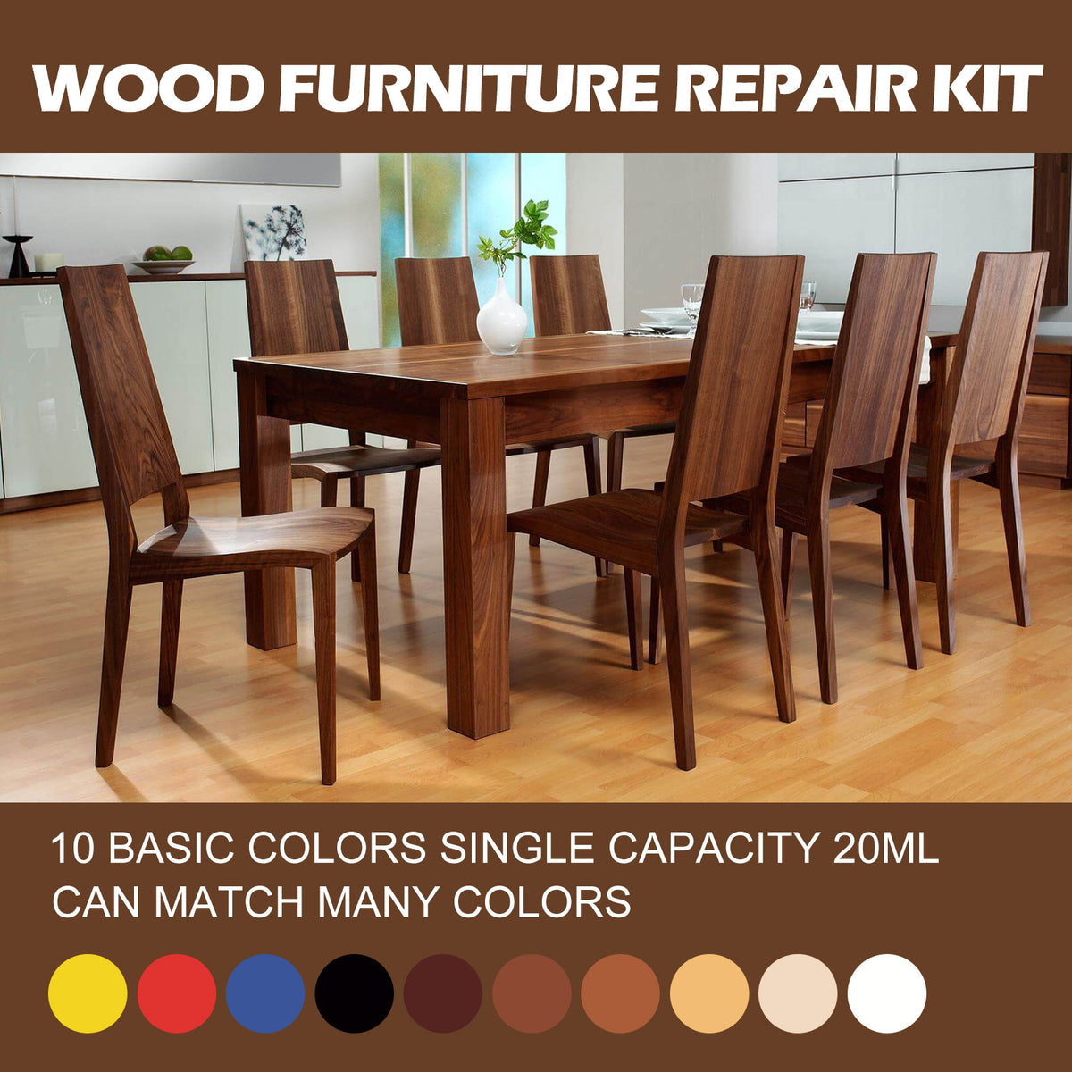 Wood Furniture Repair Kit for Easy Scratch Touch-Ups