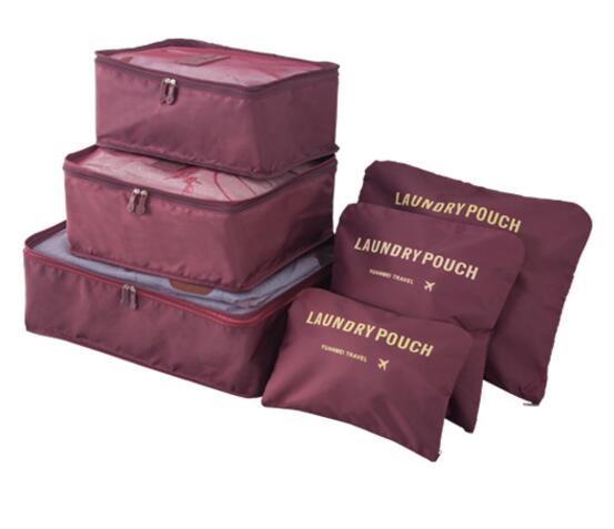 Waterproof Packing Cubes Set with Double Zipper for Travel