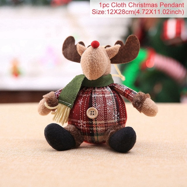 Plush Christmas Ornaments for Cozy Holiday Displays