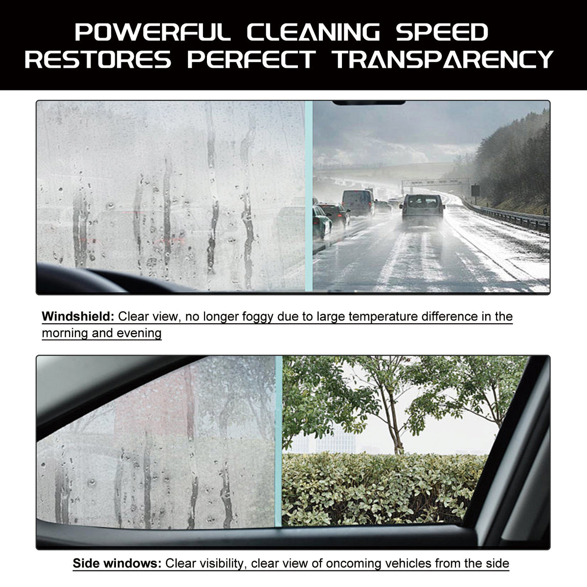 Car Glass Oil Film Cleaner for Streak-Free Clarity