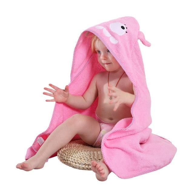 Kids Hooded Bath Towel for Cozy Toddler Drying Warmth