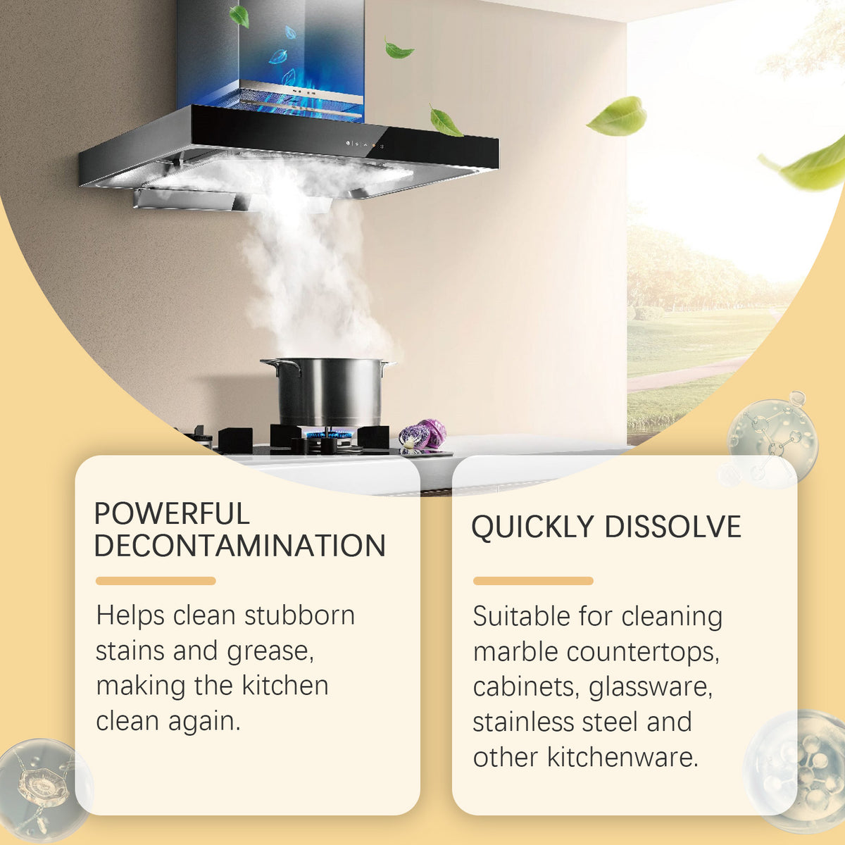 Kitchen Foam Cleaner for Grease & Stubborn Stains