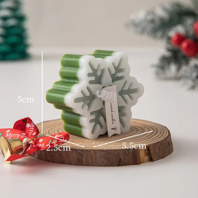 Christmas Snowflake Candle For A Warm Festive Glow