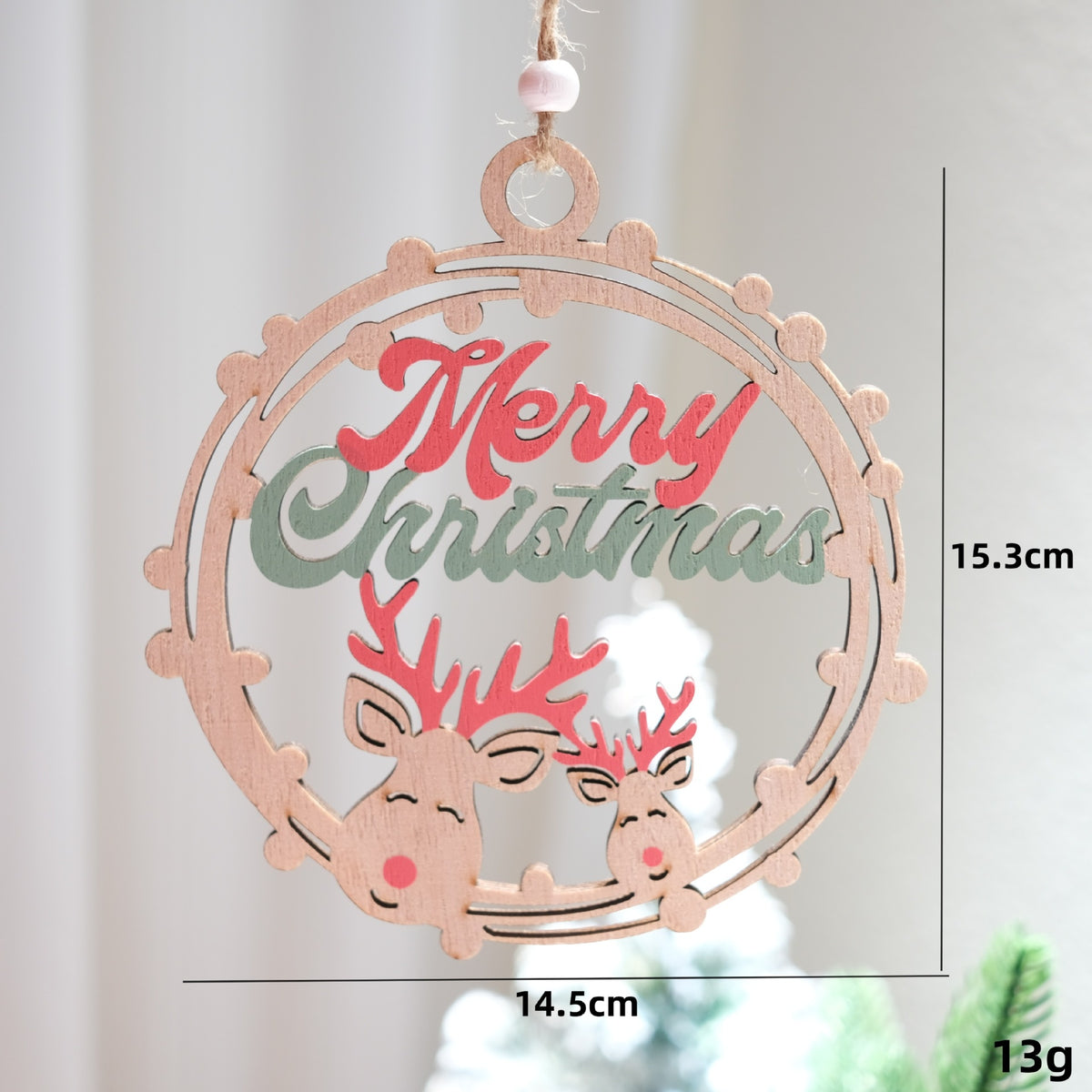 Wooden Christmas Ornaments For Rustic Holiday Cheer