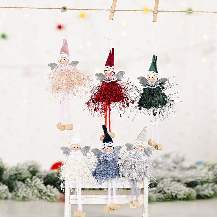 Fluffy Angel Christmas Ornaments | Whimsical Decor