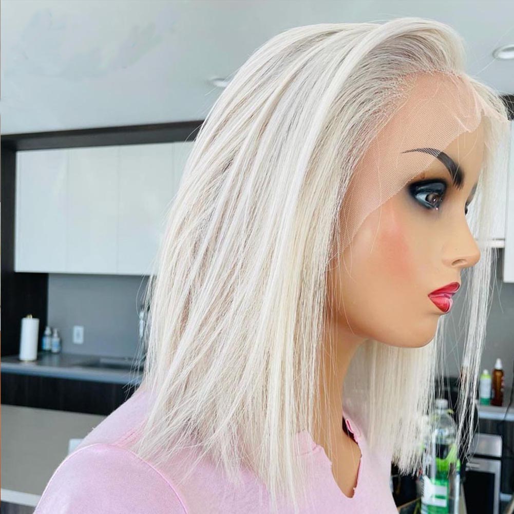 Front Lace Wig for Women | Sleek Blonde Hair Style