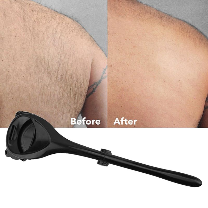 Back Hair Shaver with Long Handle for Easy Self-Grooming