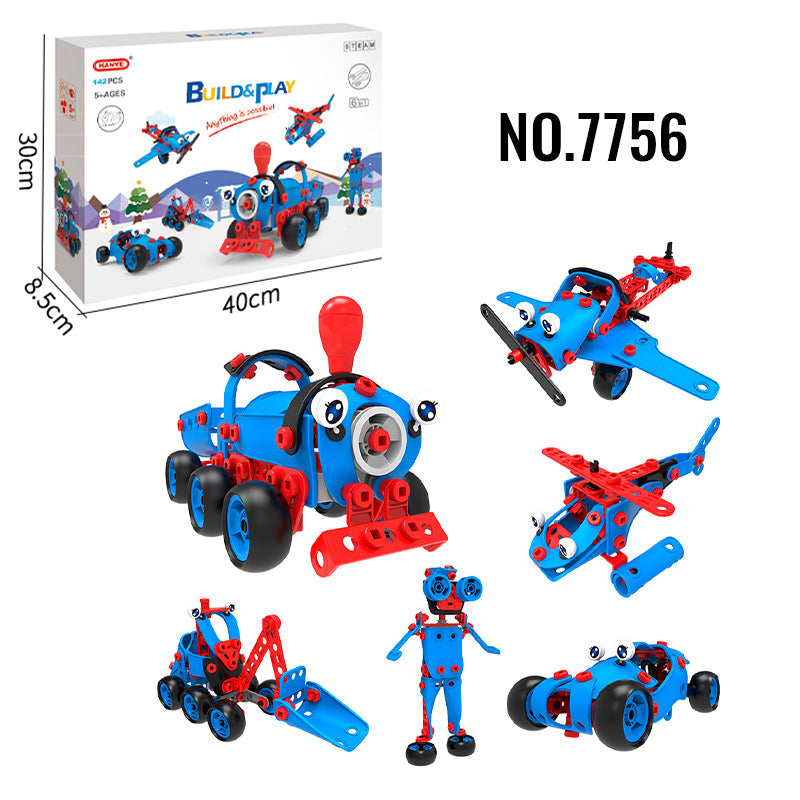 Kids Building Blocks STEM Set for Creative Vehicle Play