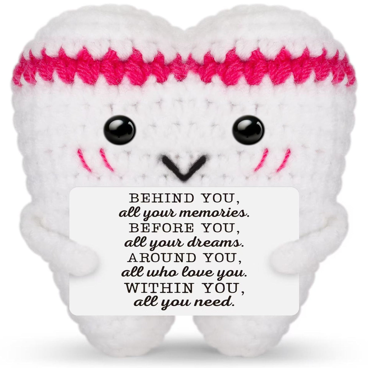 Positive Penguin Plush Toy for Cheerful Desk Decor