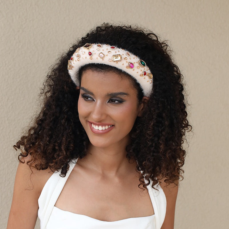 Baroque Crystal Hair Hoop For Instant Occasion Glamour