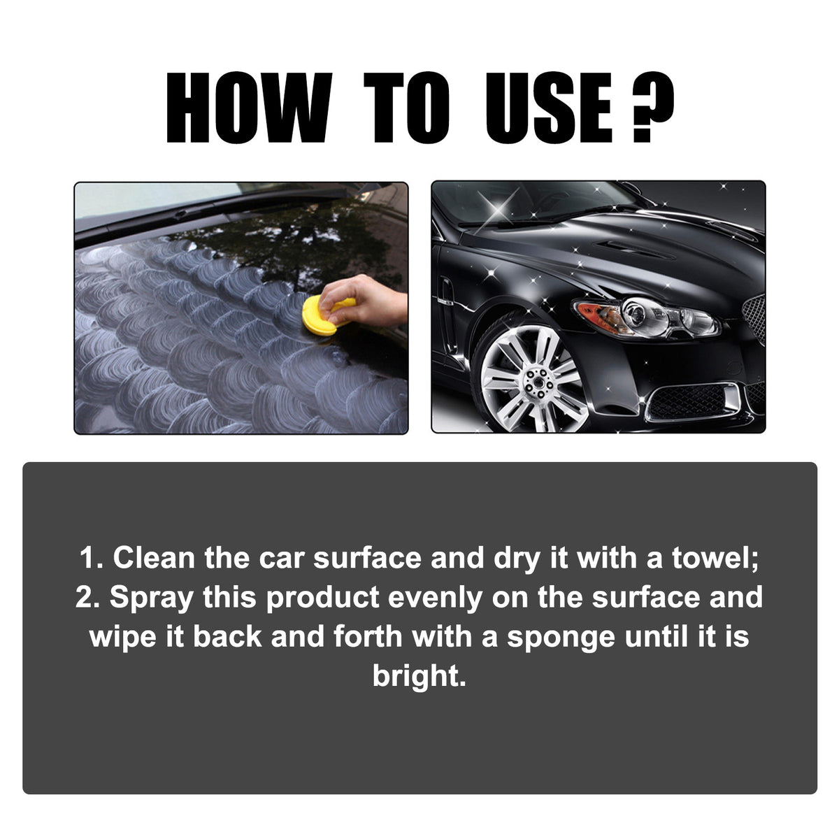 Nano Car Coating Spray for Glossy, Water-Repellent Paint