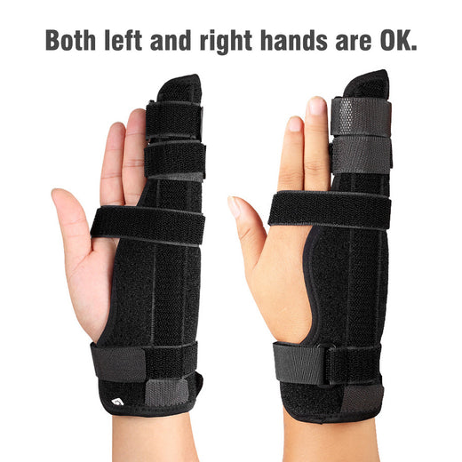 Finger Support Brace — Rigid Aluminum Splint for Fractures,