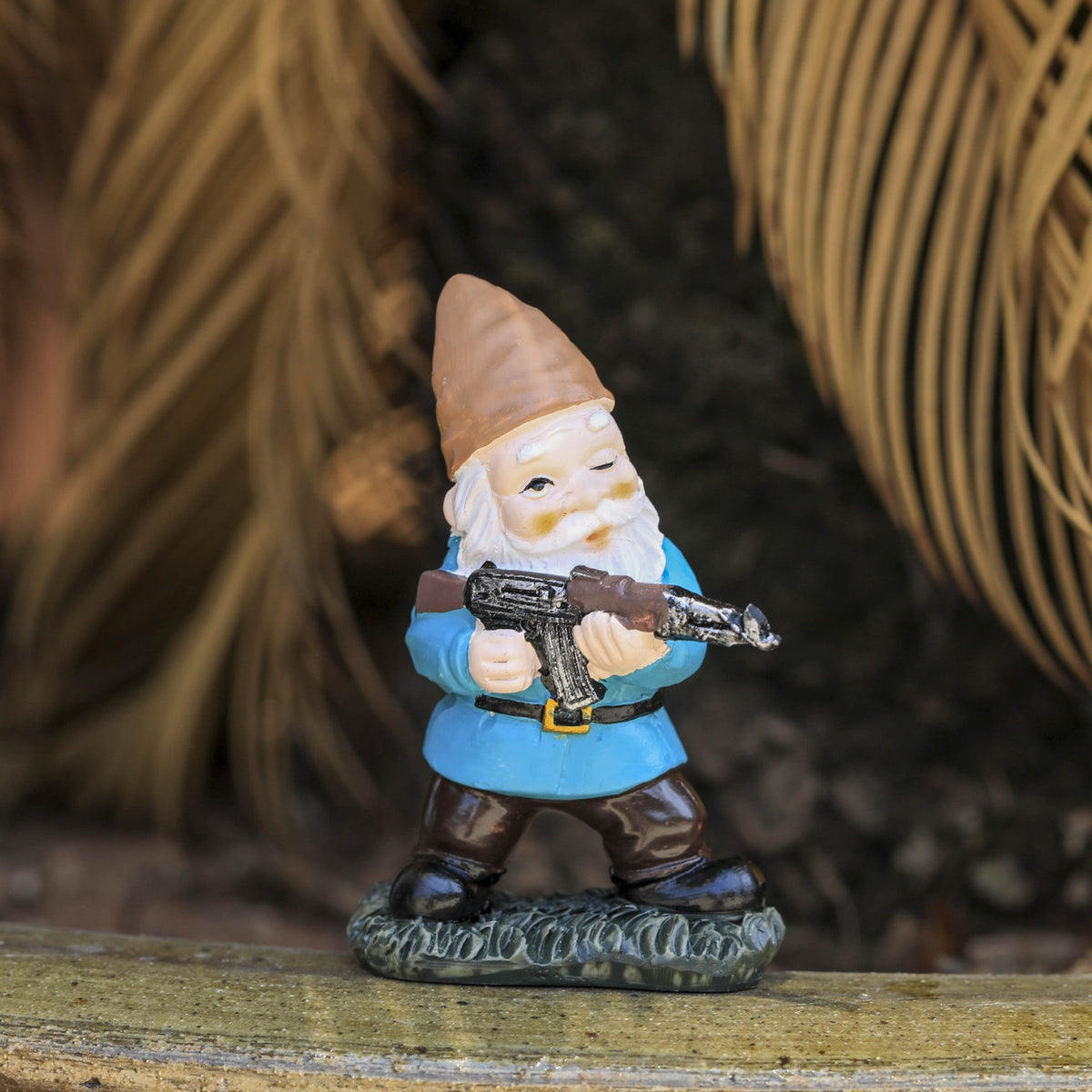 Funny Resin Garden Gnome Figurines, Trio of Winking Gnomes