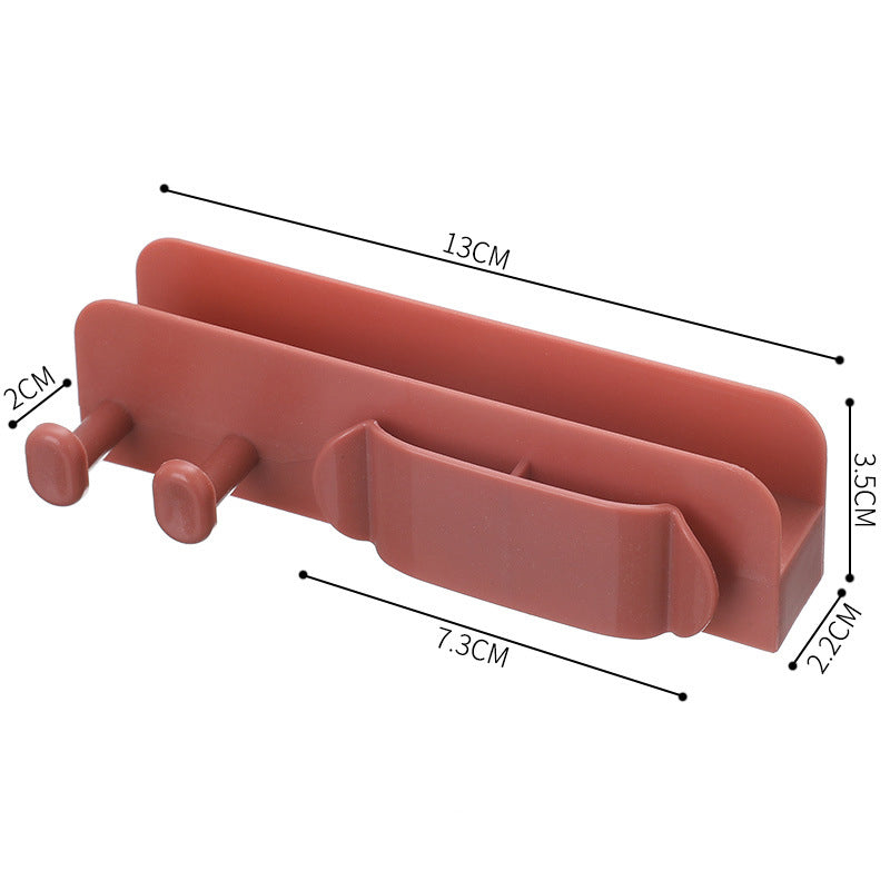 Punch-Free Wall Phone Charging Holder & Cable Organizer