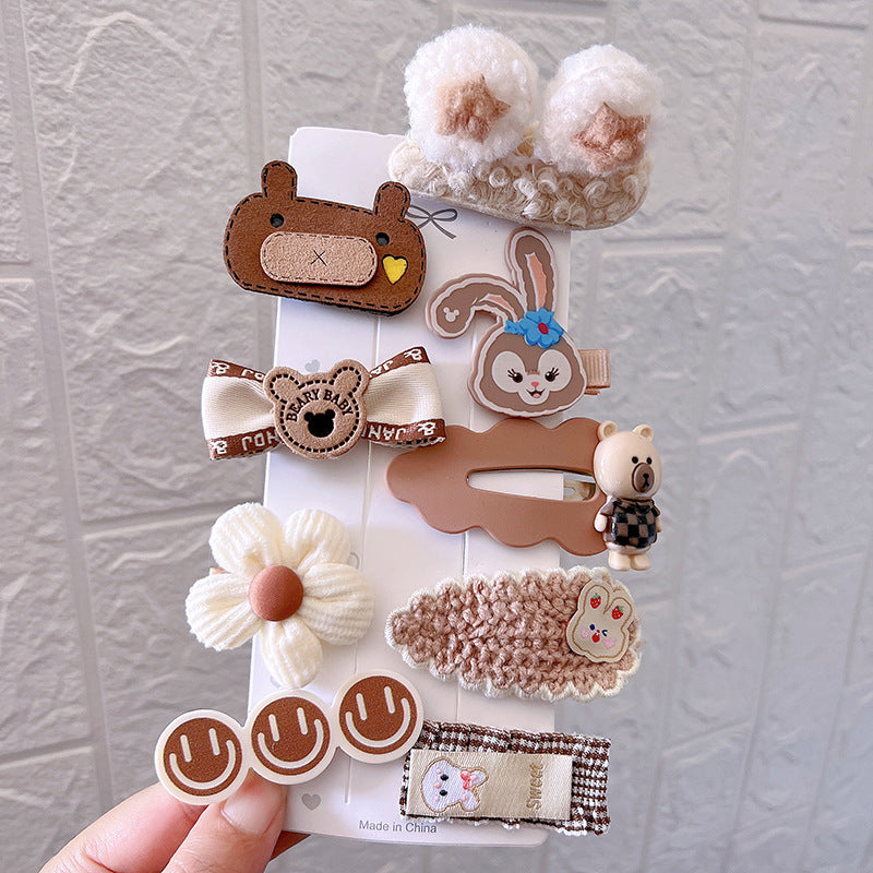 Plush Hair Clips for Girls | Cozy Autumn-Winter Style
