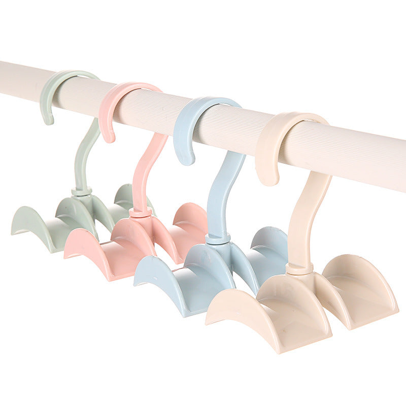 Rotatable Closet Rail Hook for Bags, Belts and Scarves