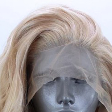 Lace Front Wig for Long, Natural Linen-Blonde Waves