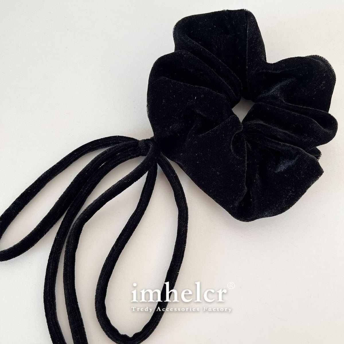 Large Velvet Bow Hair Tie for Vintage Everyday Style