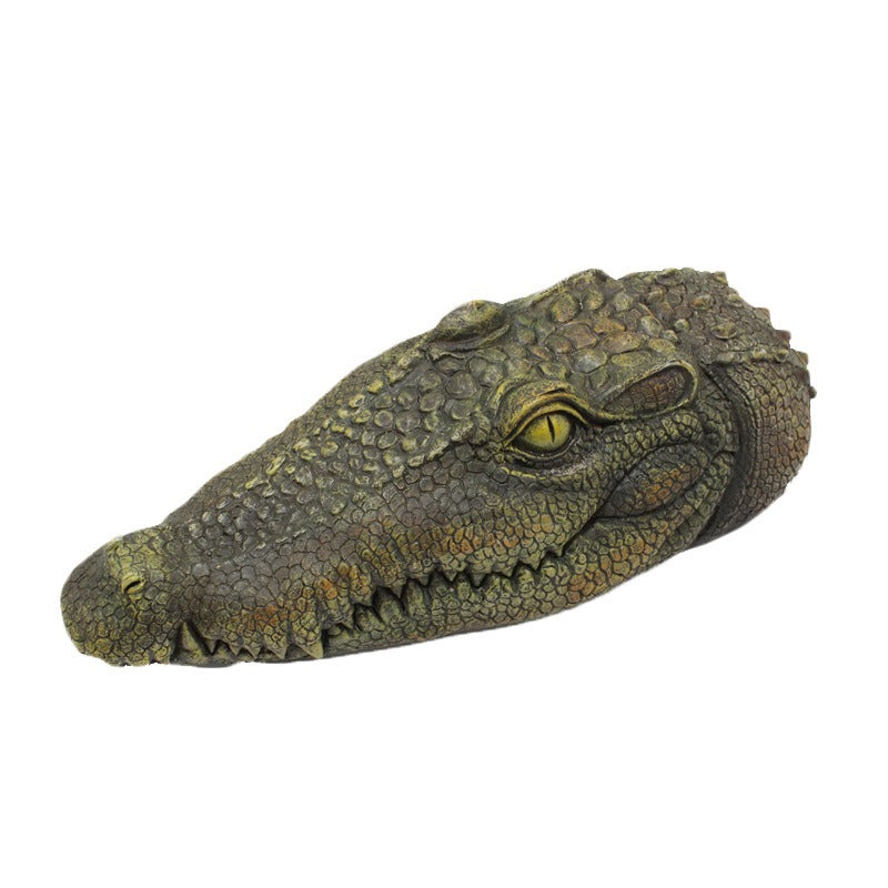 Floating Crocodile Head Pond Decoy Deters Ducks & Geese
