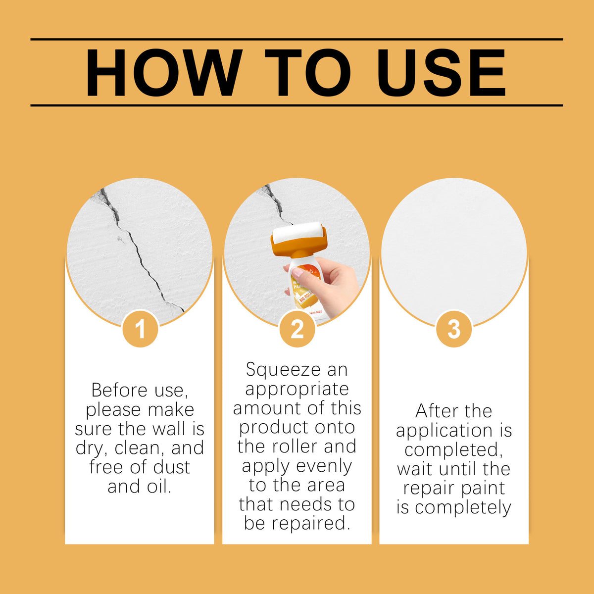 Wall Repair Roller Paste for Fast, Clean Touch-Ups