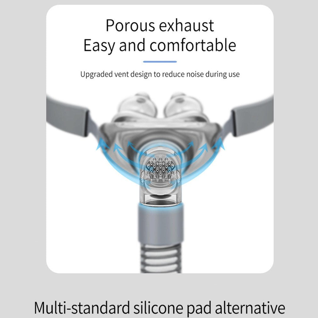 CPAP Nasal Pillow Mask — Quiet Sleep Therapy with Porous
