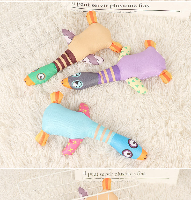 Squeaky Duck Dog Toy - Bite Resistant Oxford Cloth