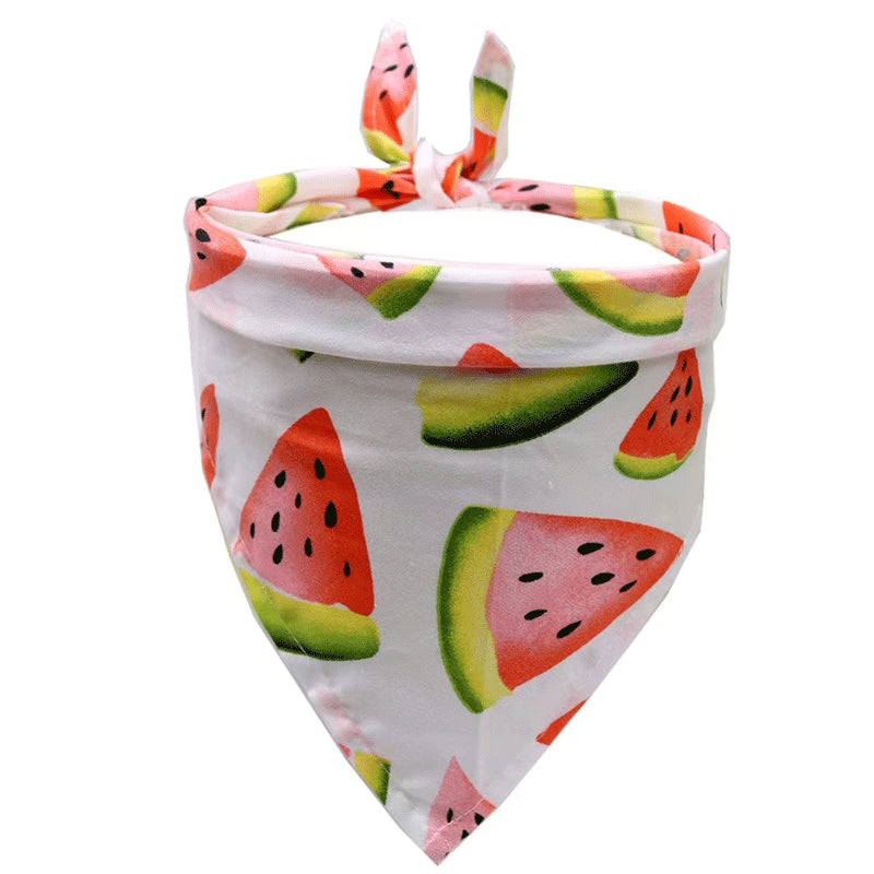 Cotton Pet Bandana Scarf for Playful Summer Style
