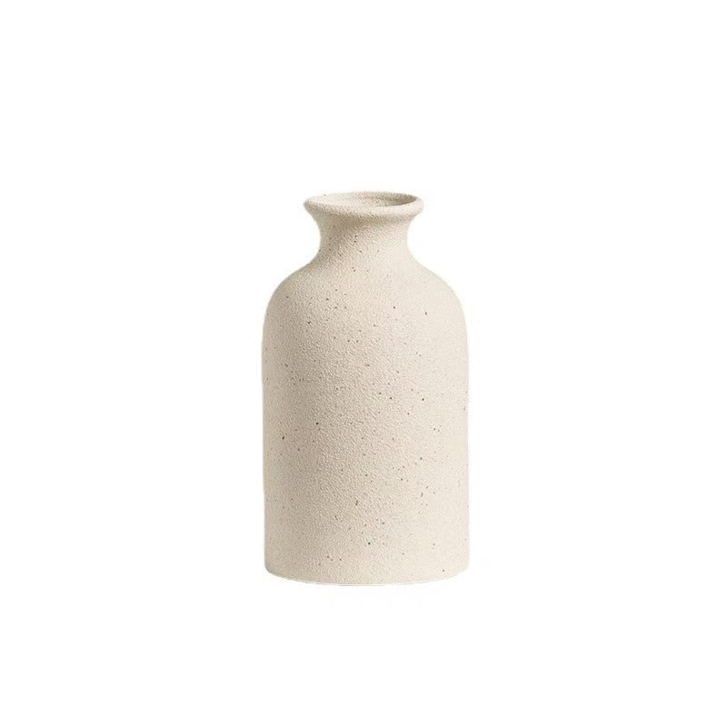Minimalist Speckled Ceramic Vase for Dried Flowers