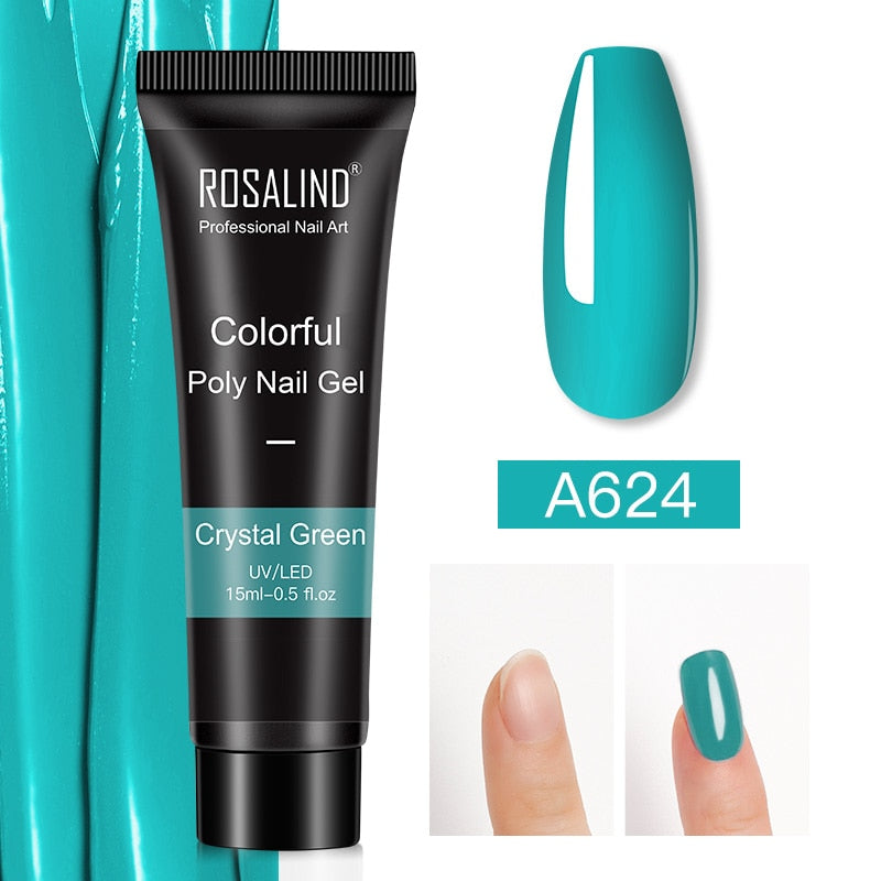 Glitter Poly Nail Gel Extensions for Salon-Style Sparkle