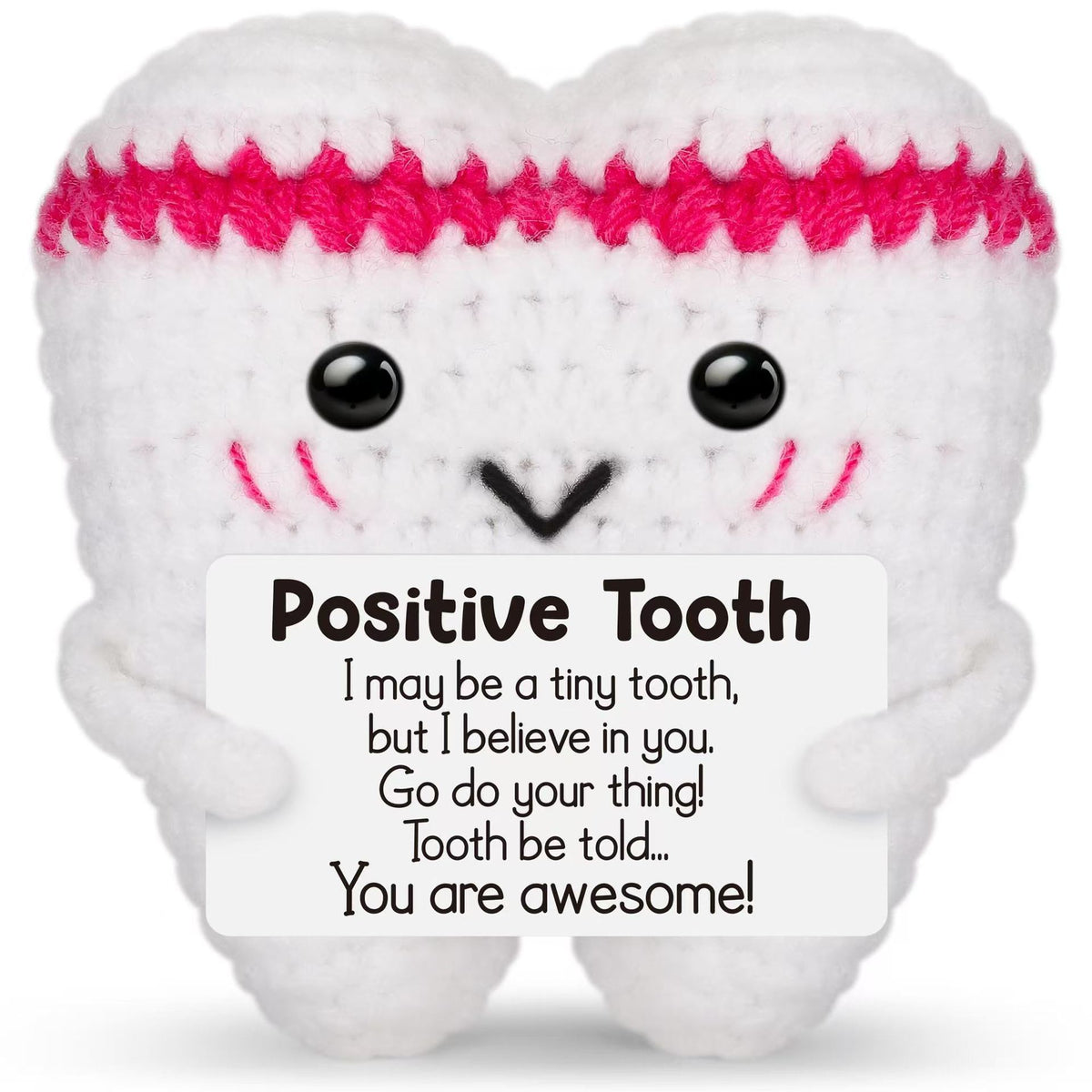 Positive Penguin Plush Toy for Cheerful Desk Decor