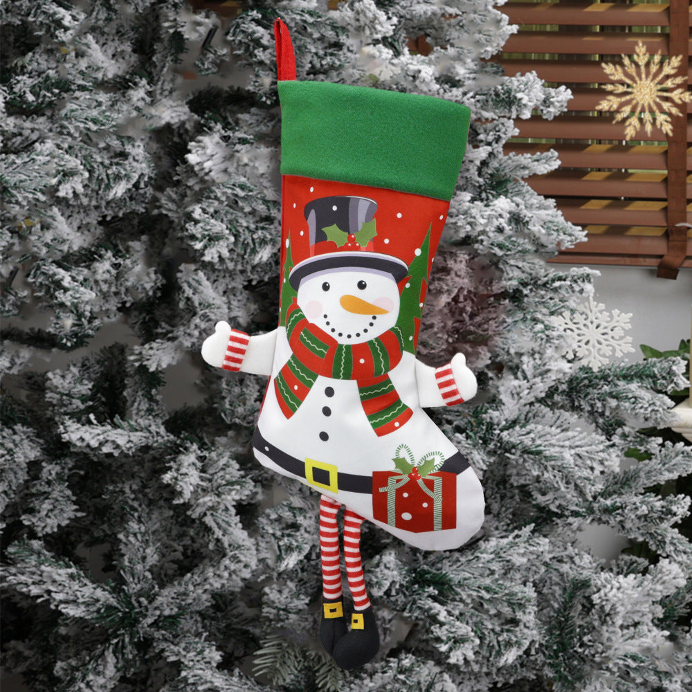 Christmas Stocking Set: 4 Festive Character Holders